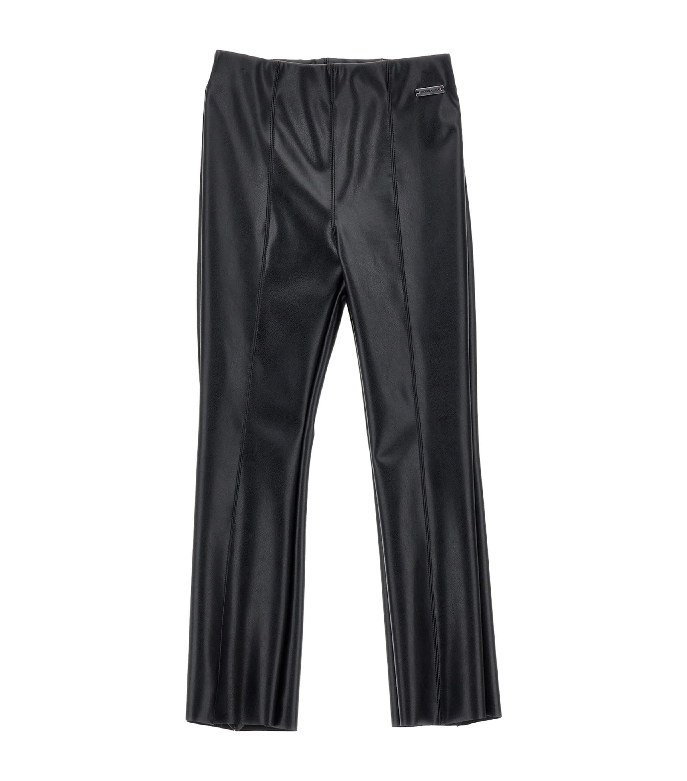 Monnalisa Kids' Coated Trousers In Black