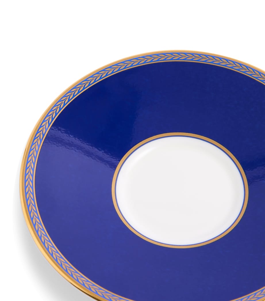 Renaissance Teacup and Saucer BLUE Image 6