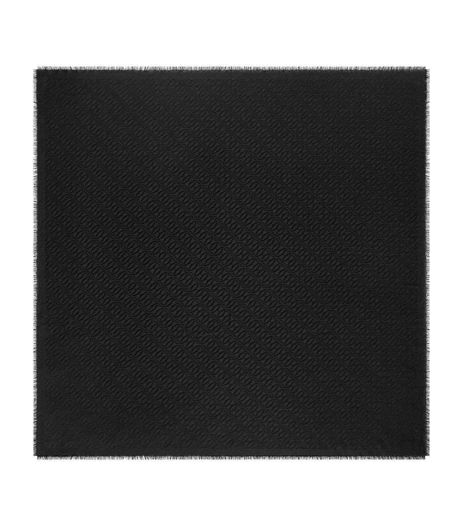 Silk C de Cartier Shawl BLACK Image 1