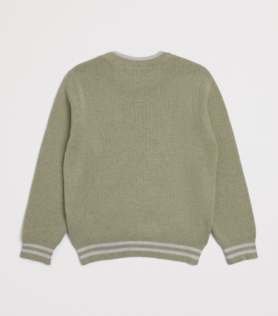 Eleventy Kids Cotton Logo Sweater (4-14 Years) Image 2