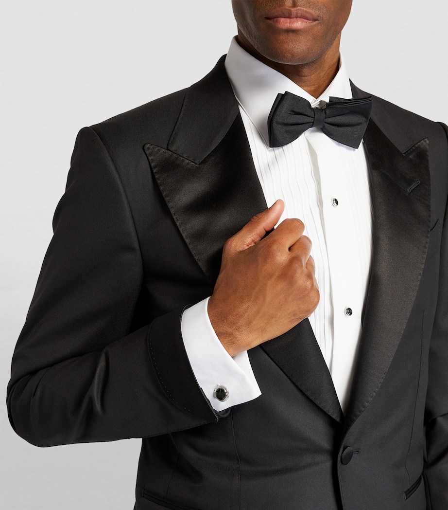 Palladium-Plated Bullseye Cufflinks and Studs Set SILVER Image 5