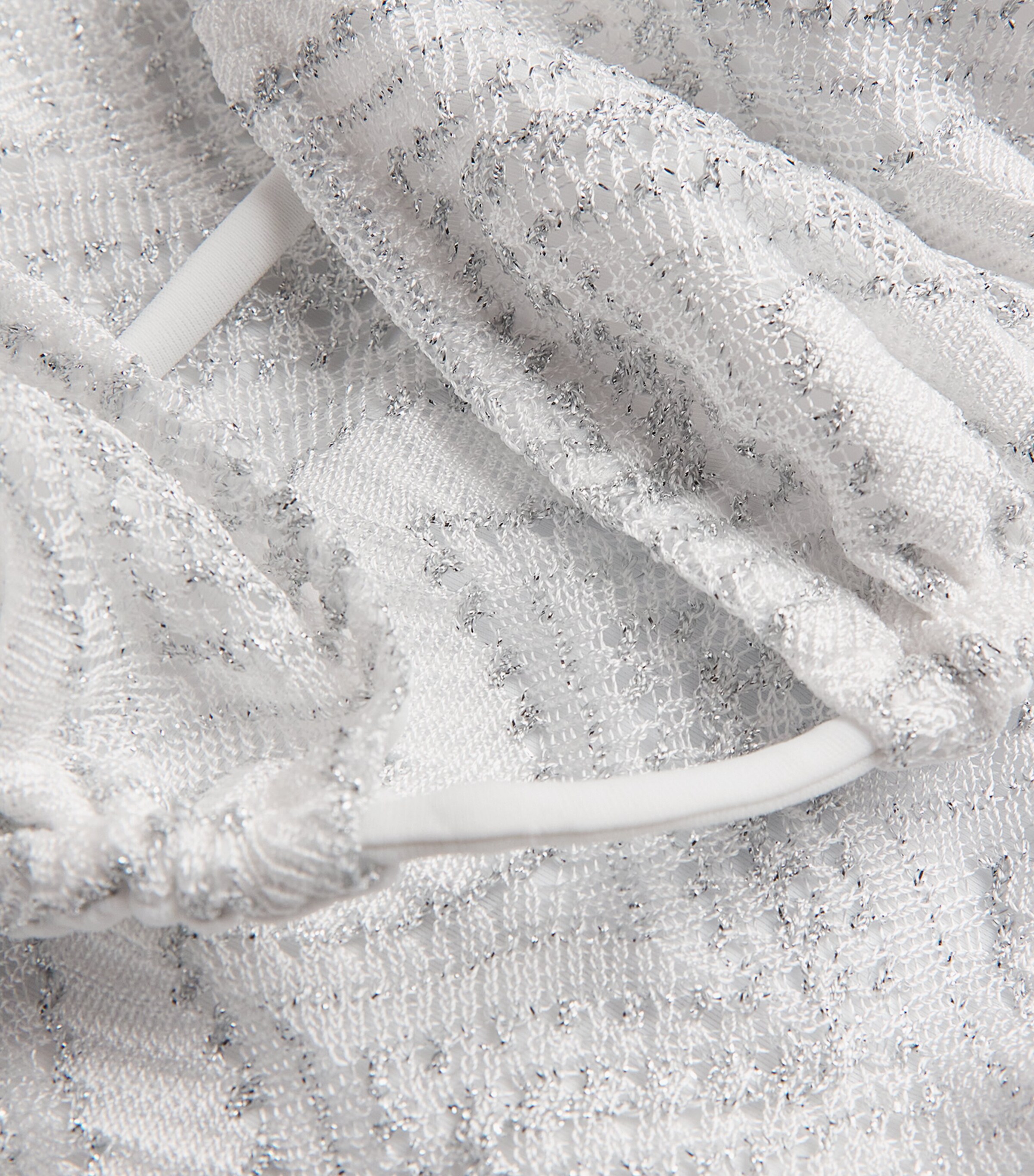 Zigzag Bikini S01FJ WHTE SLVR LM Image 4