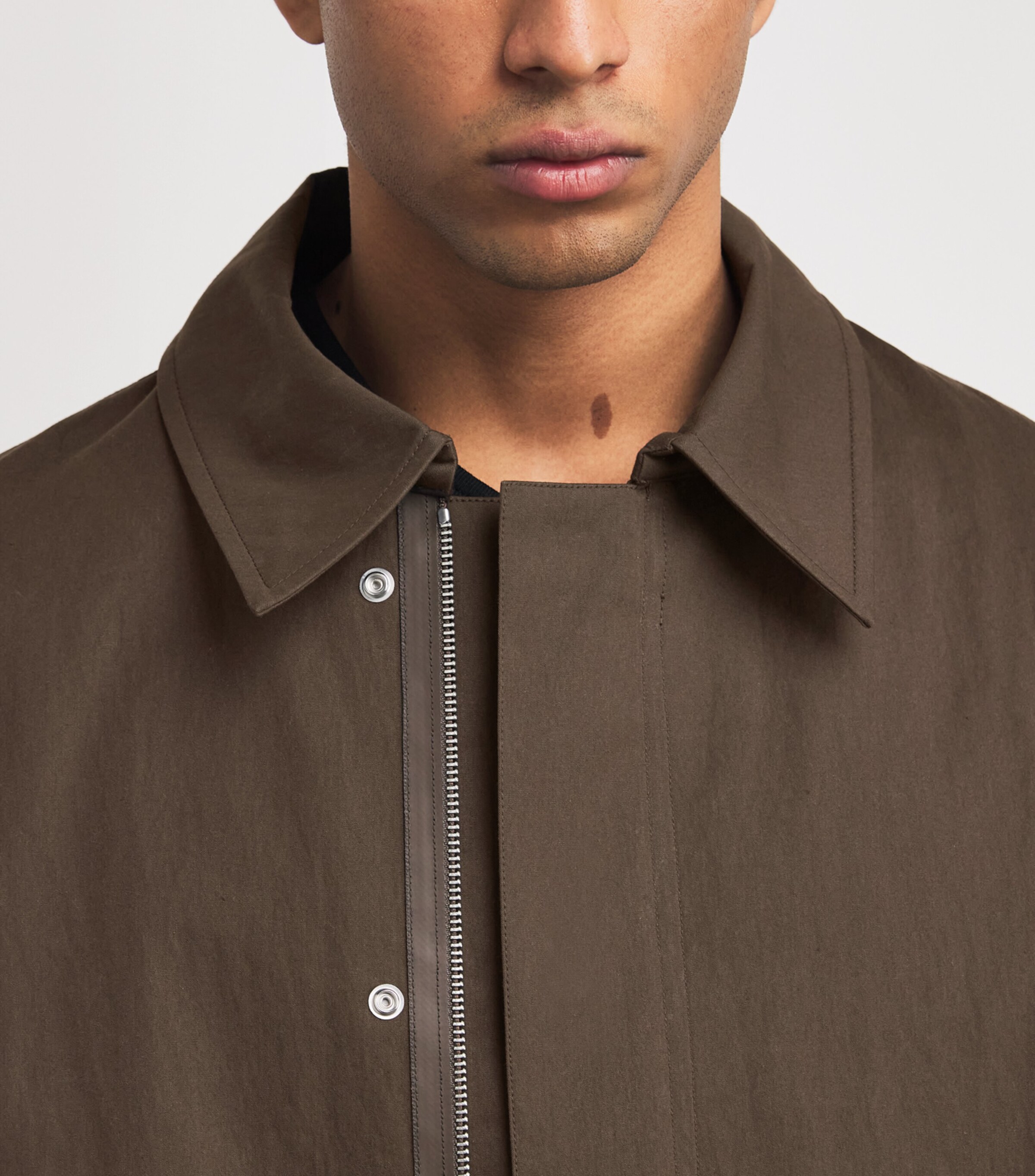 Cotton-Blend Anorak Jacket PEAT Image 6