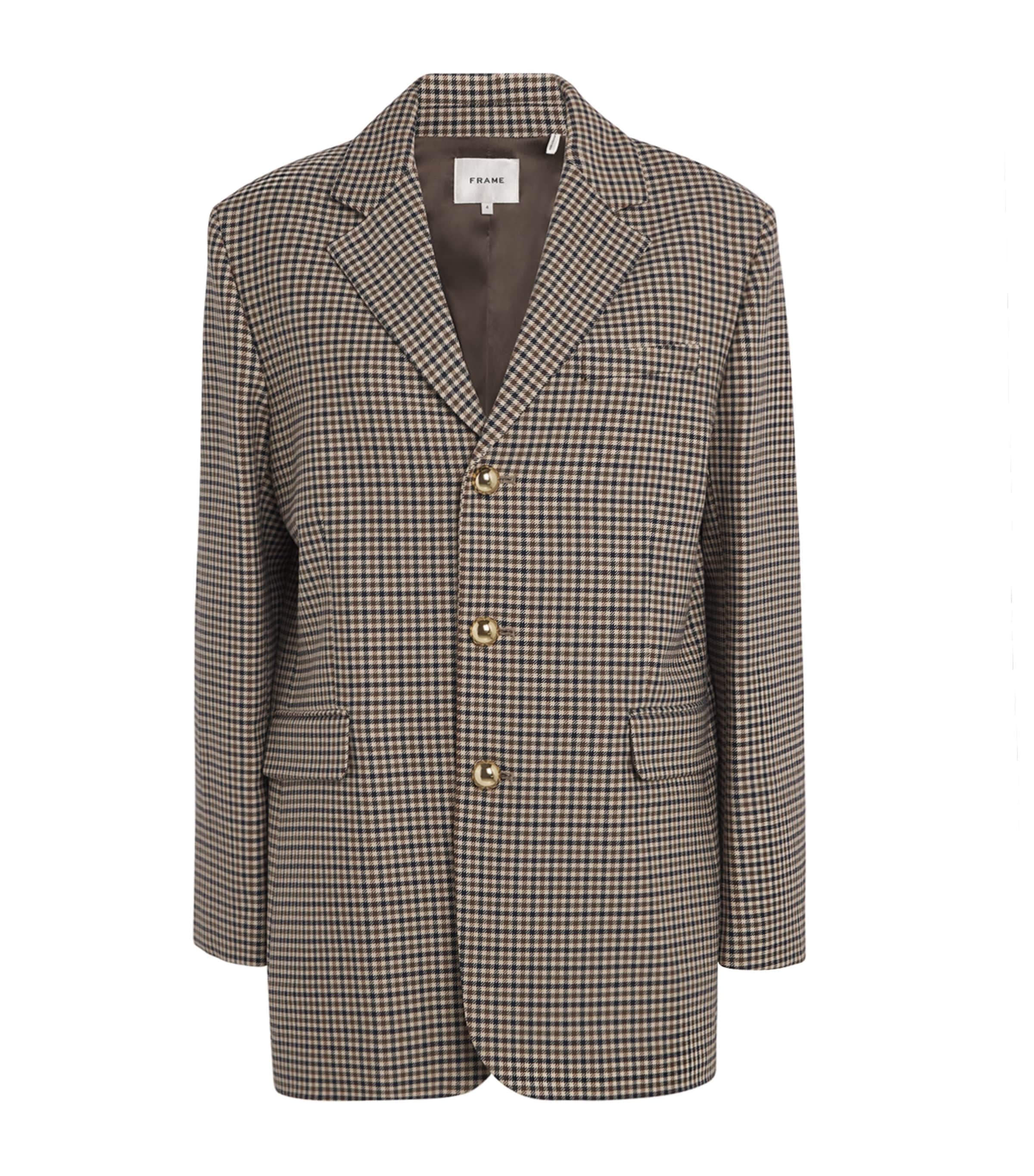 Frame The Houndstooth Blazer In Multi