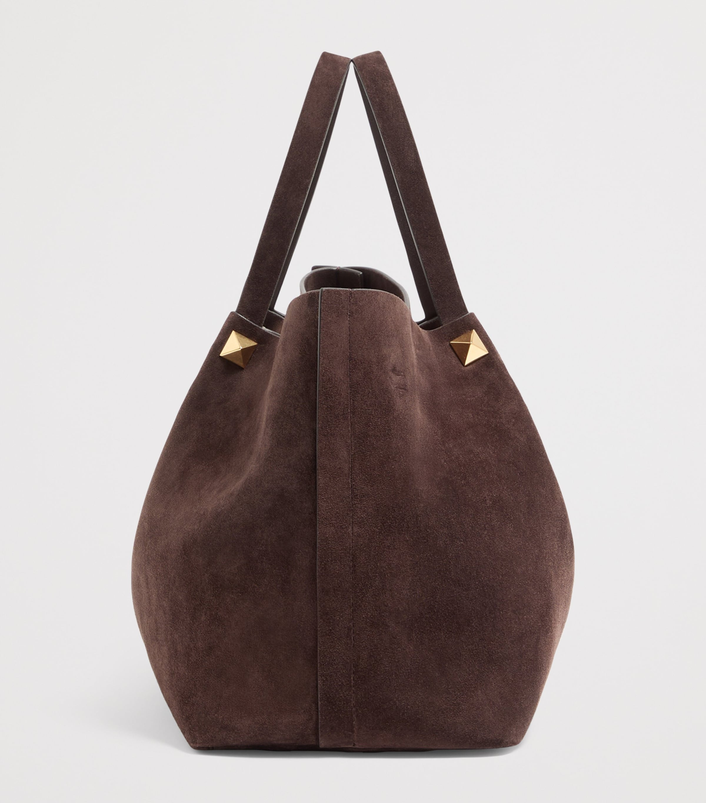 Valentino Garavani Large Suede VLogo Signature Tote Bag Image 3