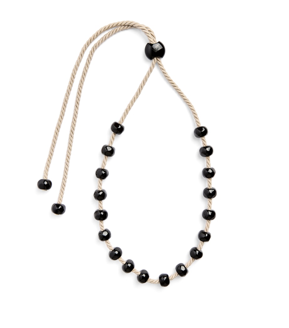 Emporio Armani Beaded Rope Necklace Image 1