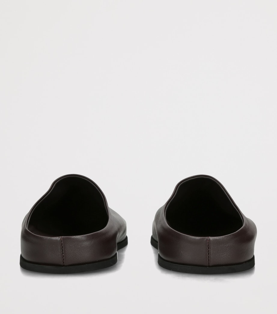 Dear Frances Leather Vico Clogs Dark Brown Image 2