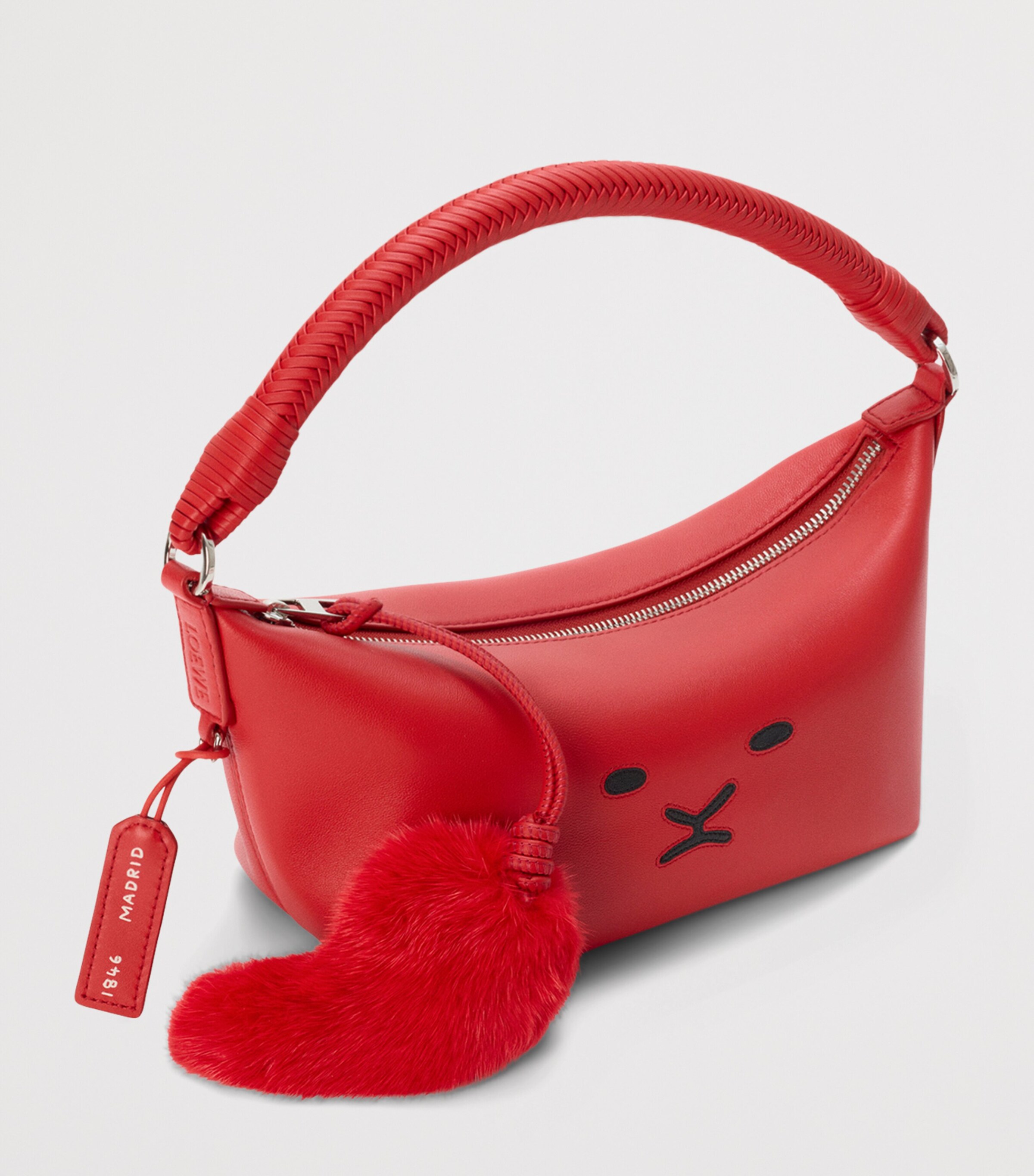 LOEWE Leather Cala 180 Top-Handle Bag Red Image 3