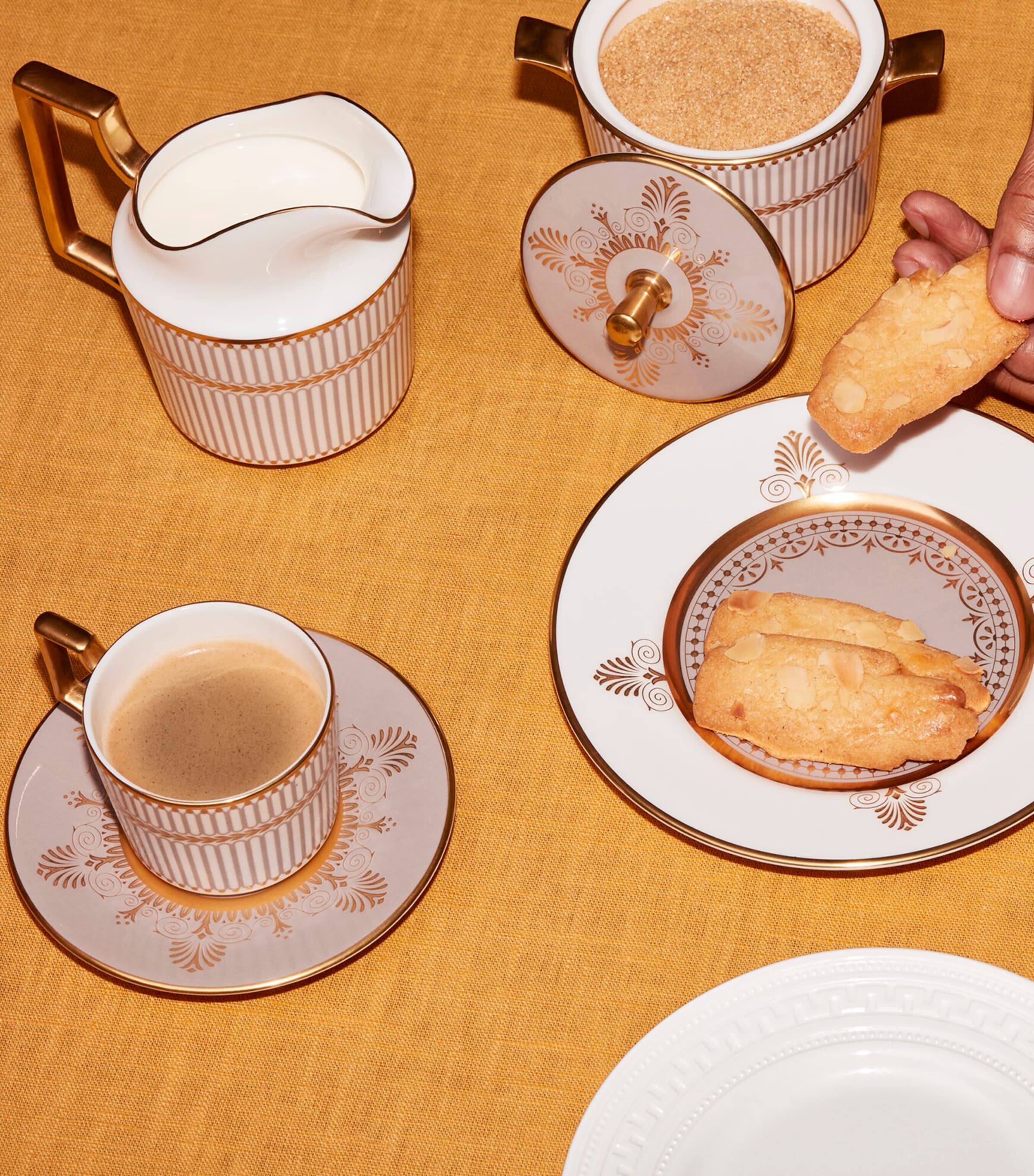 Wedgwood Anthemion Grey Espresso Cup and Saucer Grey Image 2