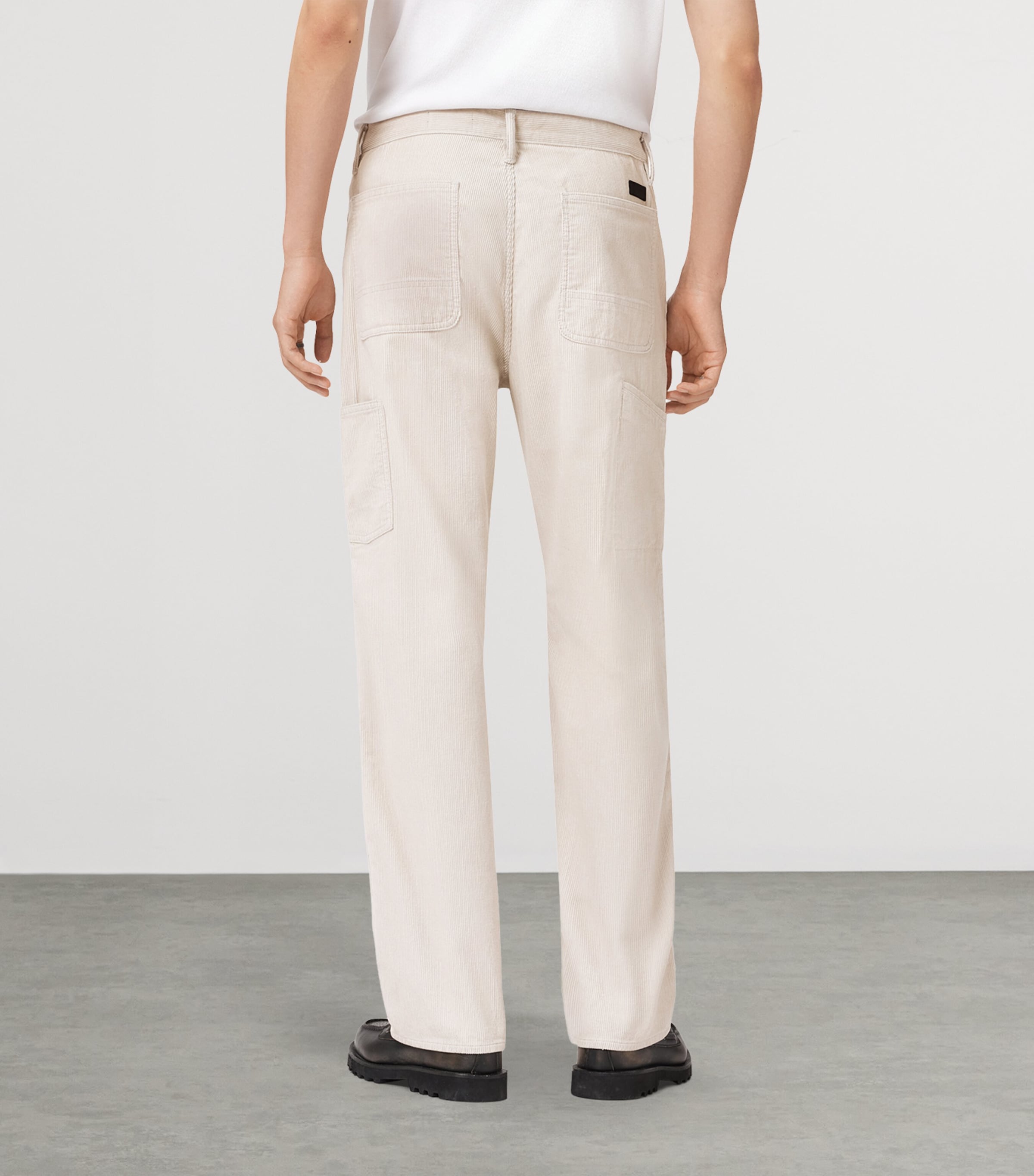 Corduroy Mullen Carpenter Trousers CREAM TAUPE Image 7