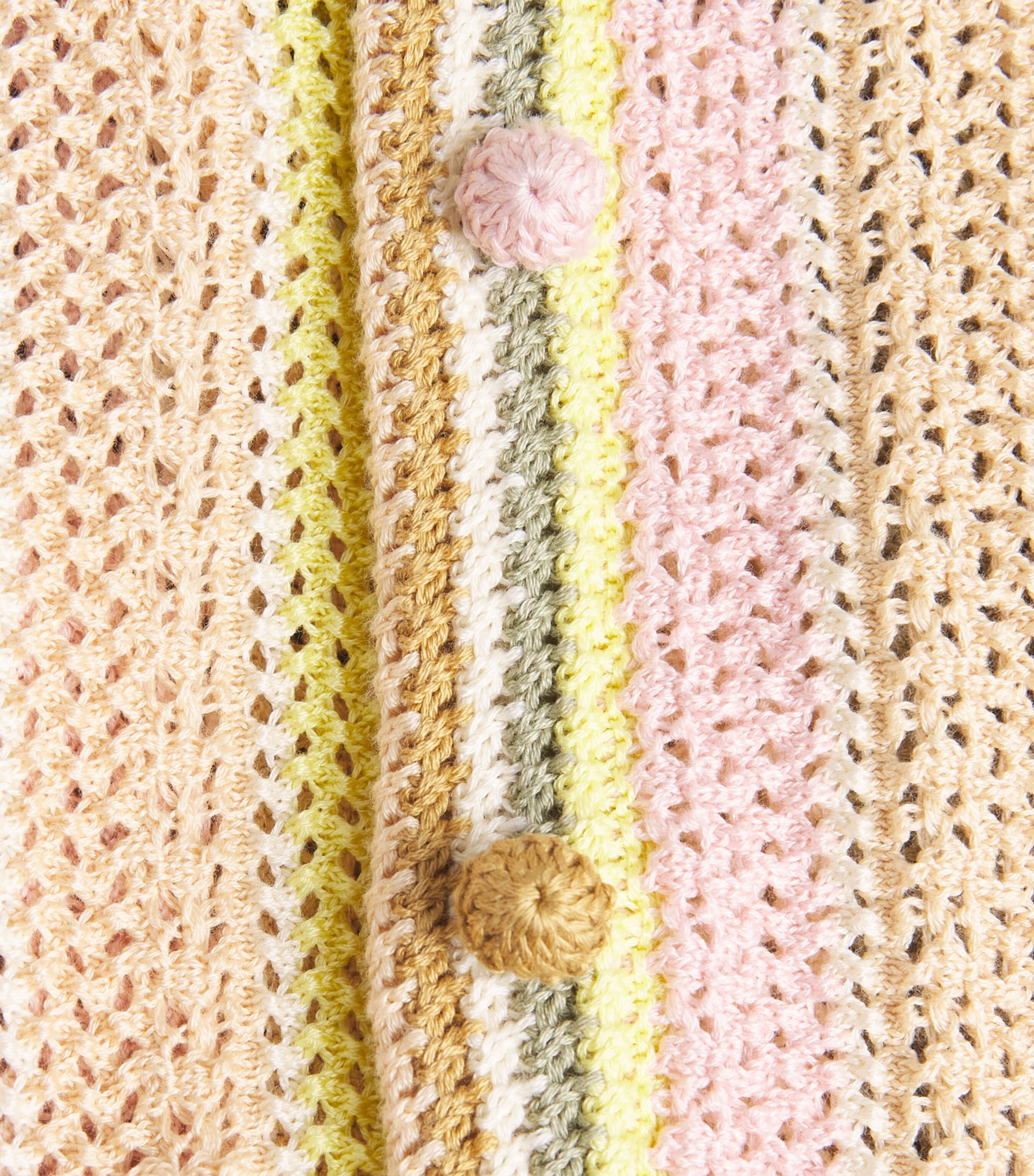 Zimmermann Womens Crochet Stripe Indra Cardigan Image 6