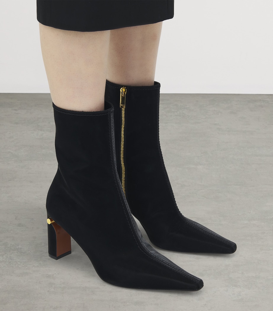 T-Bar Heeled Ankle Boots 80 1084 Image 2