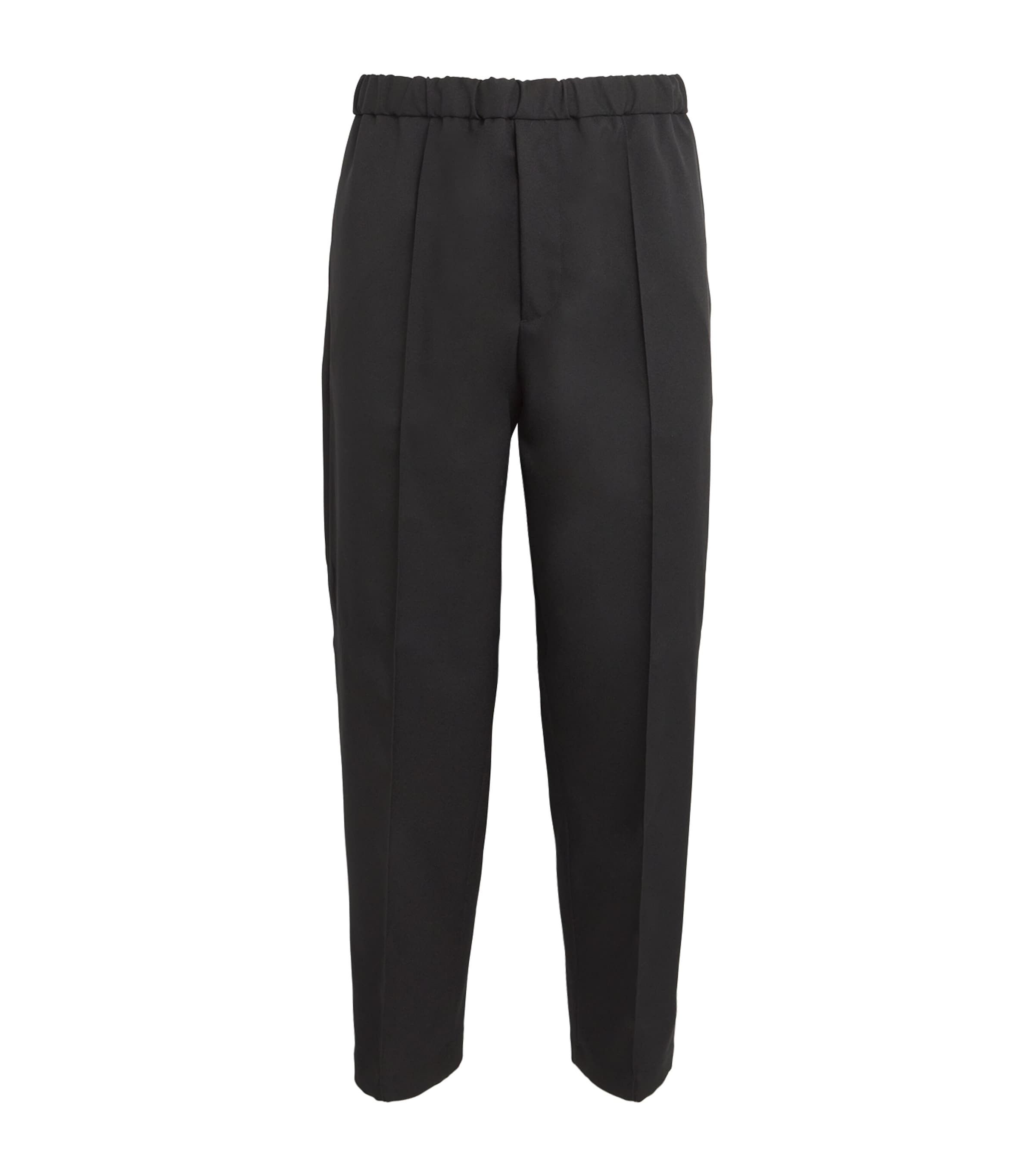 Jil Sander Pleated Straight Trousers In Black