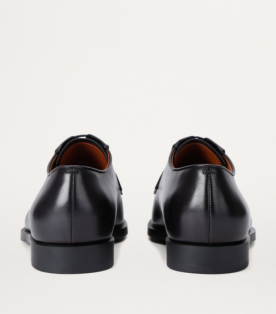 Leather Classic Flex Derby Shoes BLACK Image 2