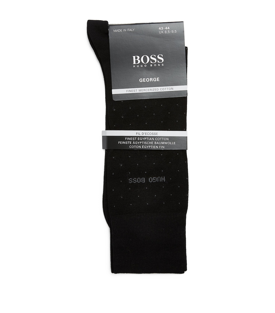 George Pin Dot Socks 001 - BLK Image 2