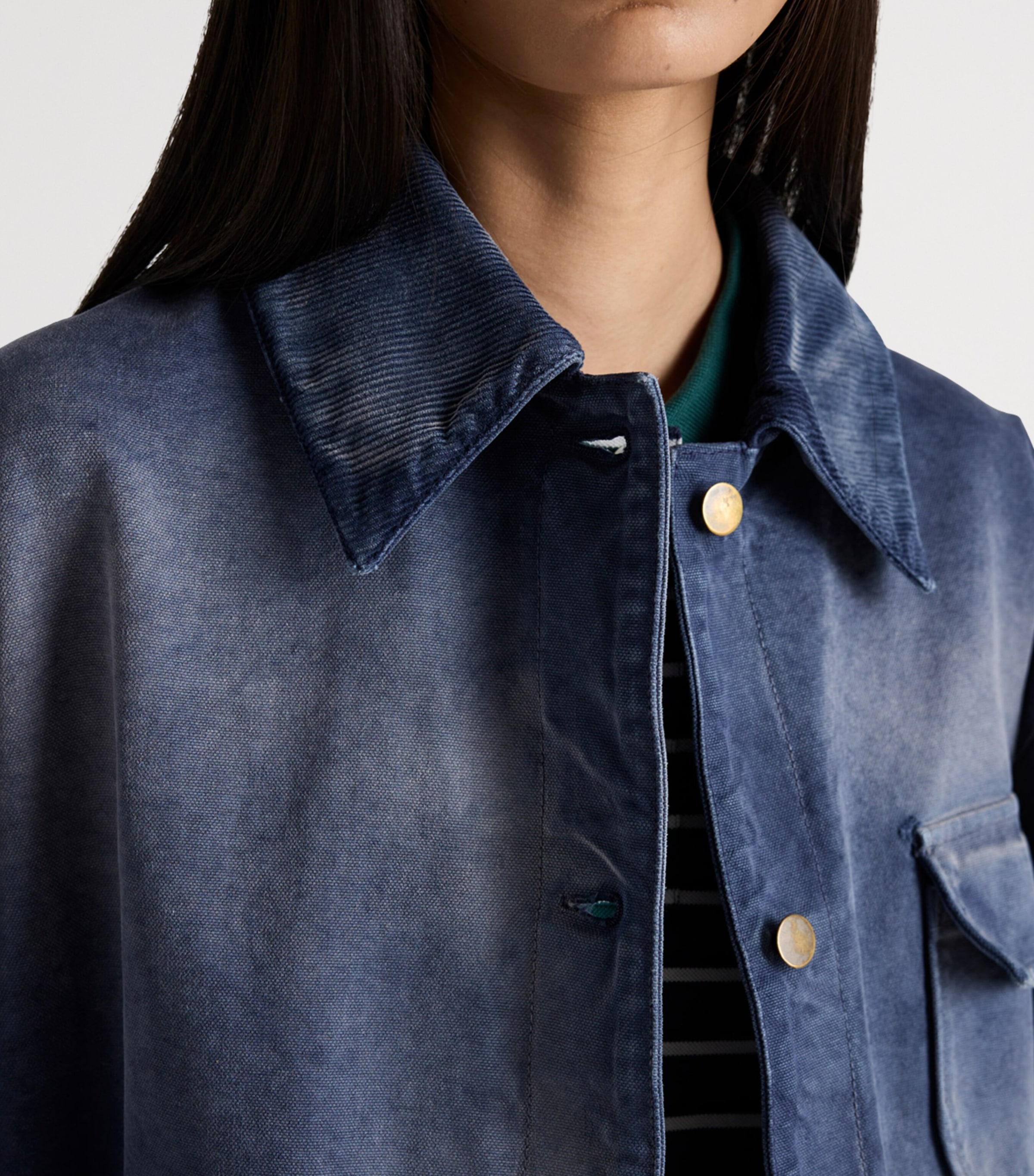 Canvas Trucker Jacket F0124 Image 6