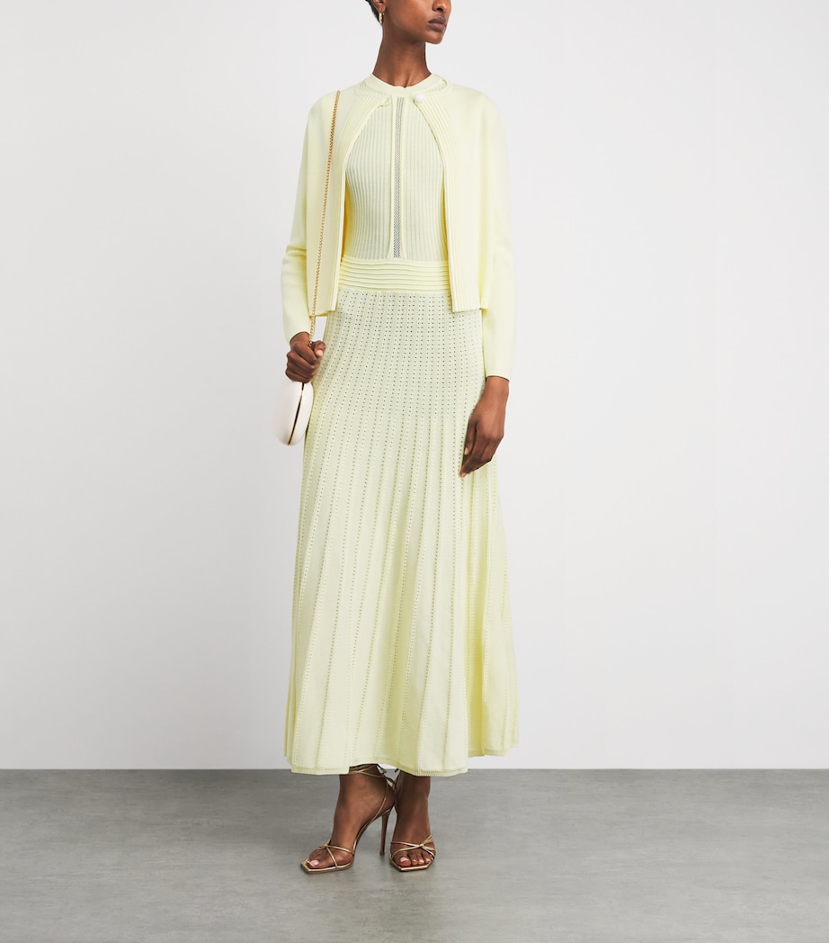 Edeline Lee Womens Knitted Open Cardigan Lem/lemon Image 2