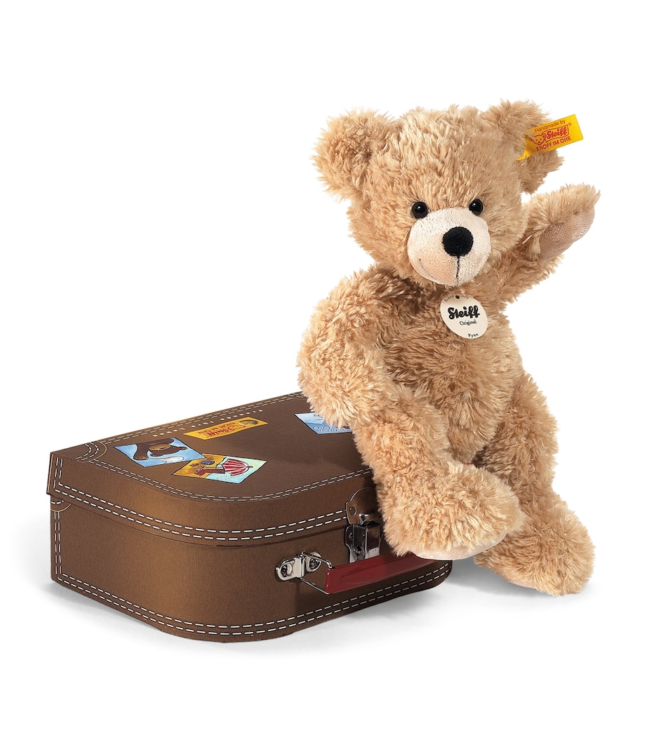 Fynn Teddy Bear in Suitcase (28cm) MULTI Image 1