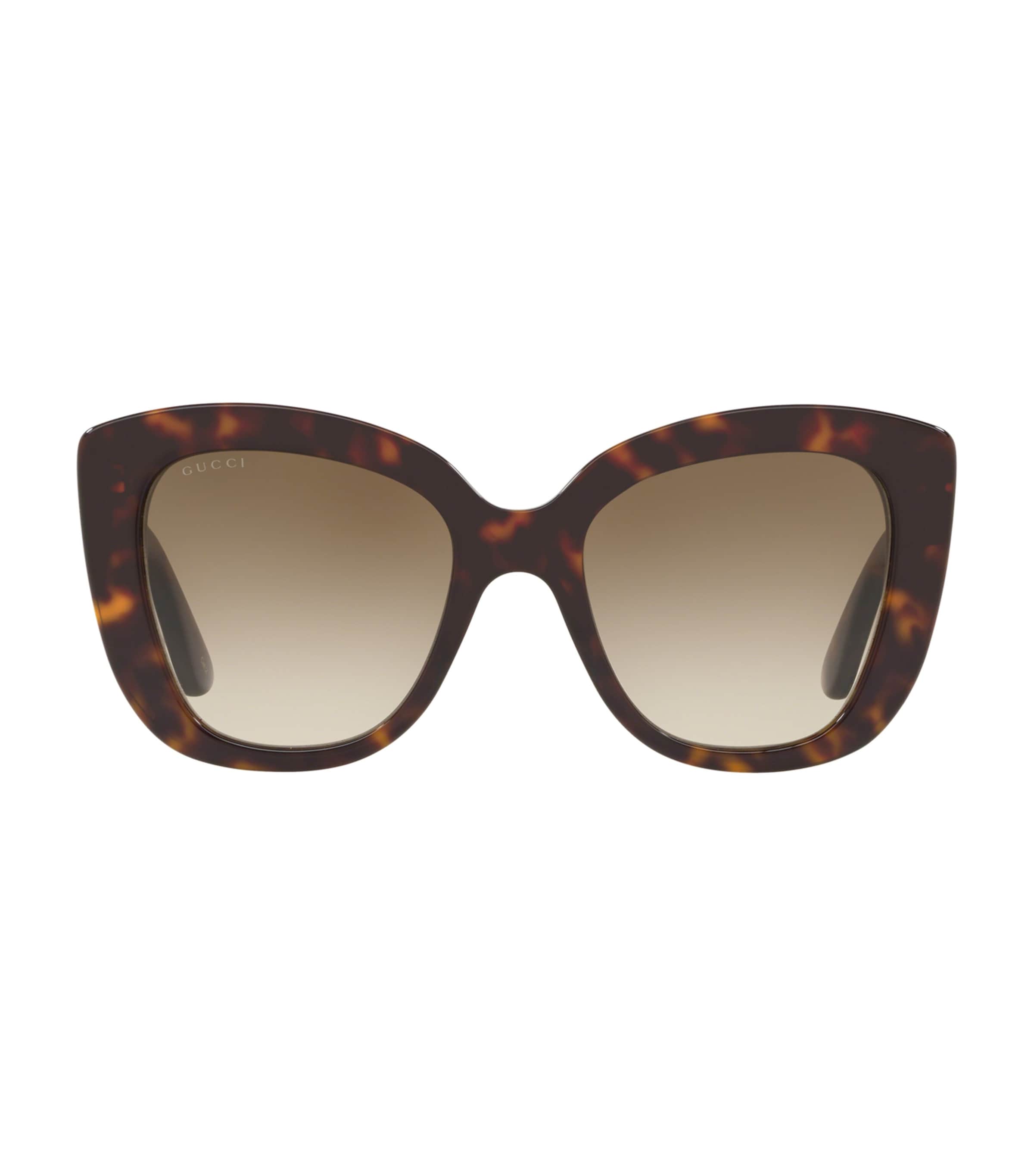 Gucci Brown Havana Cat Eye Sunglasses Harrods US