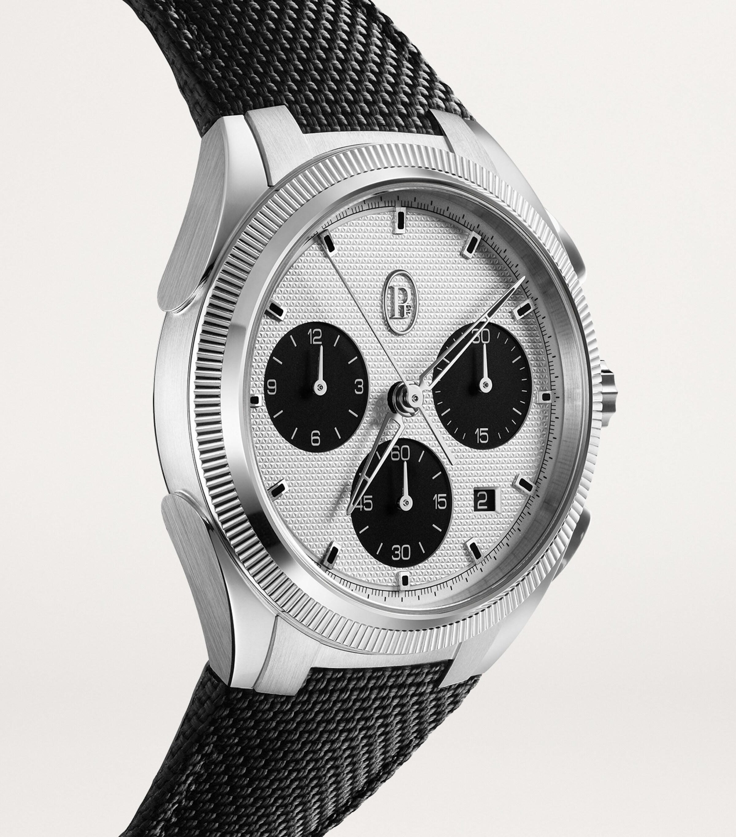 Stainless Steel Tonda Sport Chronograph Watch 42mm SILVER Image 3