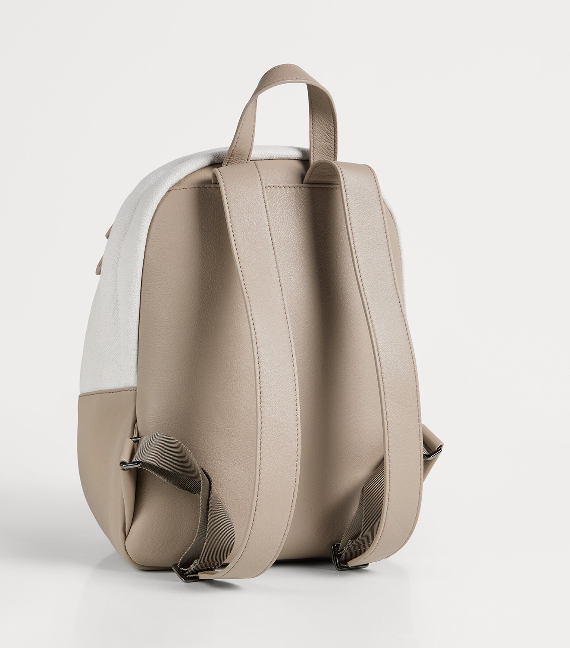 Brunello Cucinelli Kids Nylon and Lamé Leather Backpack Image 3