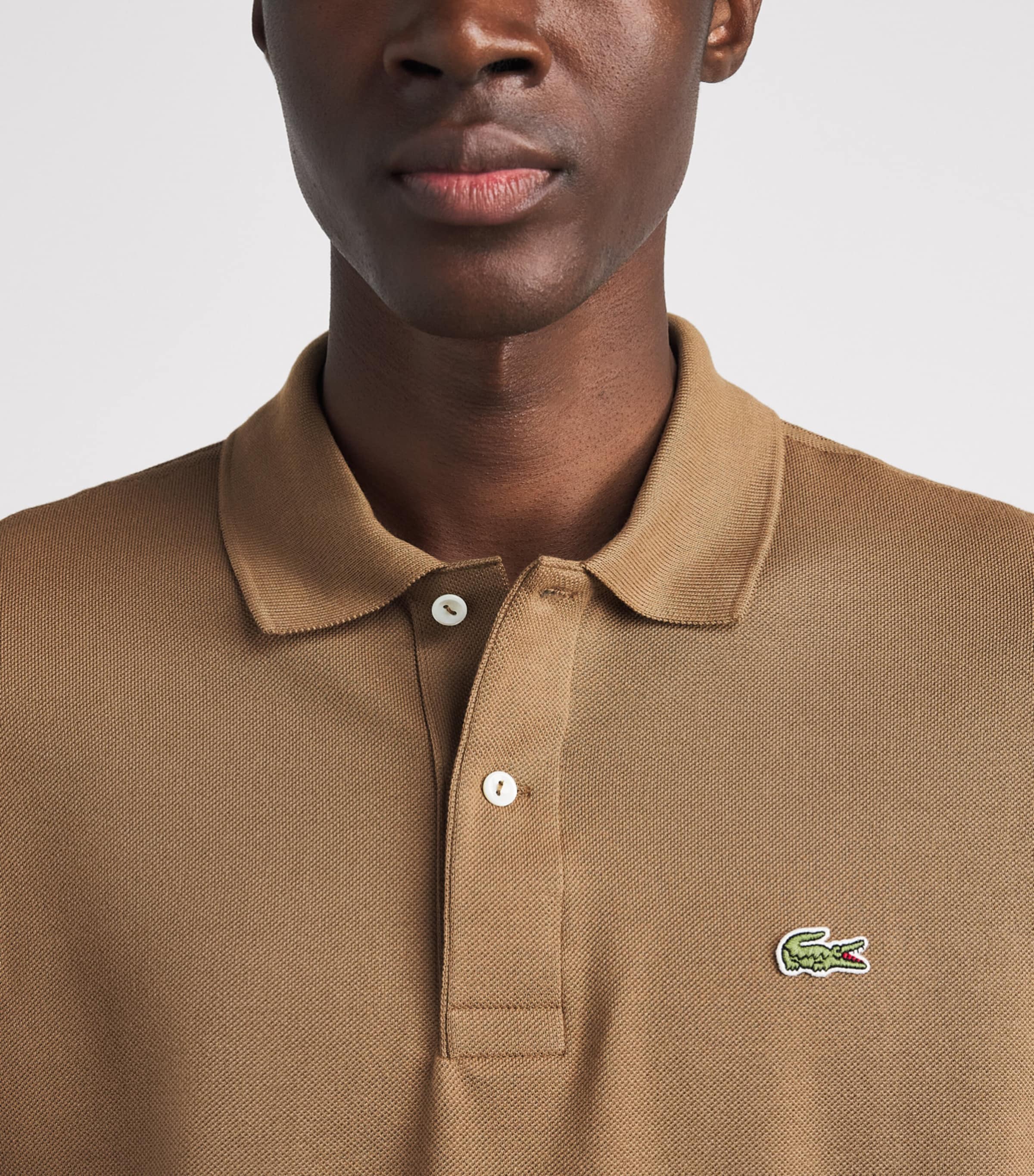 Lacoste Mens Cotton Original Polo Shirt Cookie Image 3