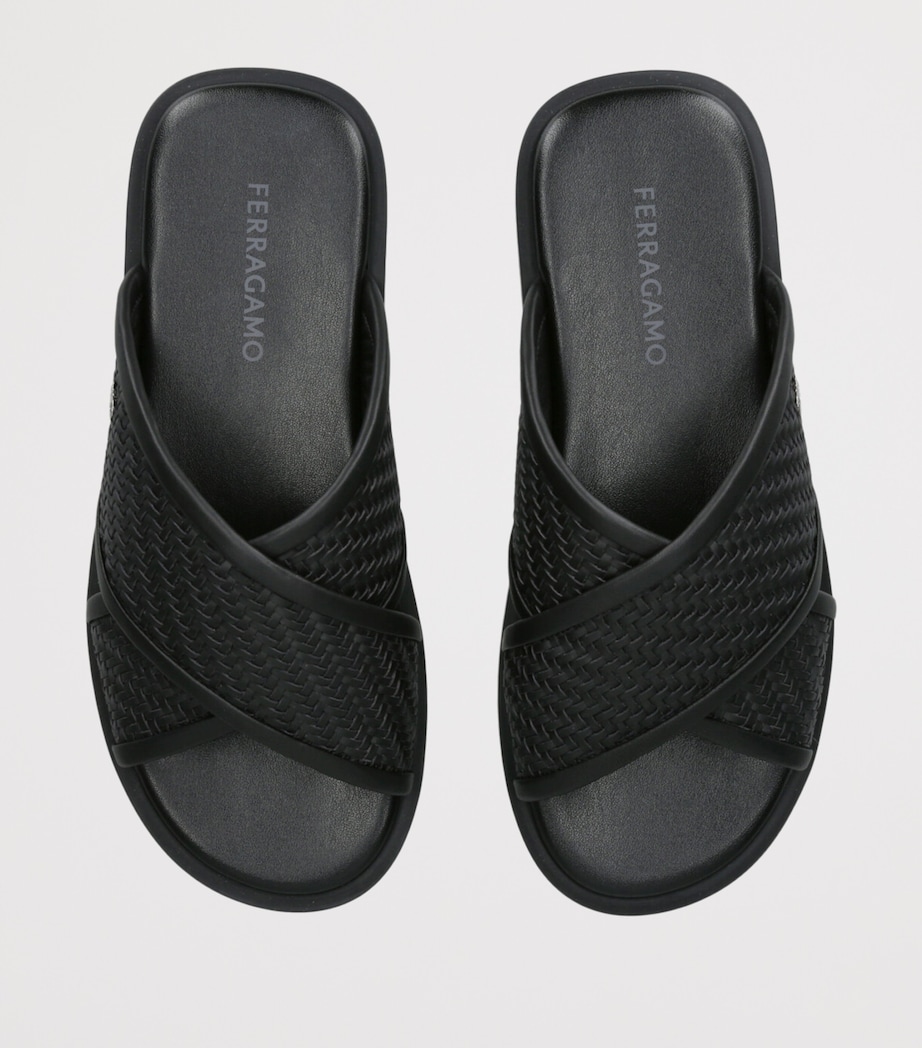 Salvatore Ferragamo Leather Brise 2 Sandals Black Image 4