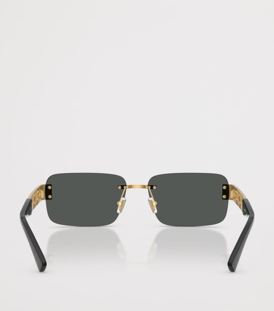 Metal Rectangular Sunglasses 100287 Image 4