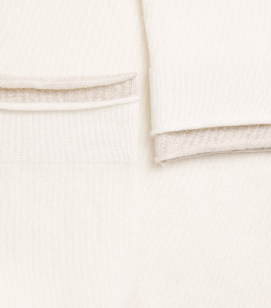 Cashmere Double Layer Sweater IVORY Image 5