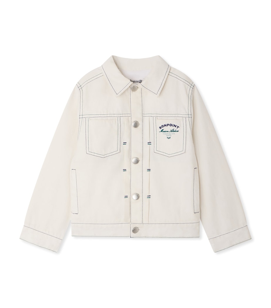 Leddis Denim Jacket (4-8 Years) ECRU Image 1