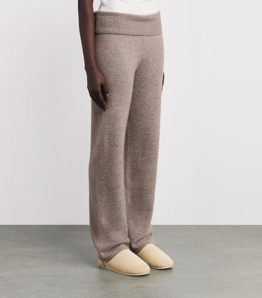 Knit Foldover Sweatpants LINEN Image 3