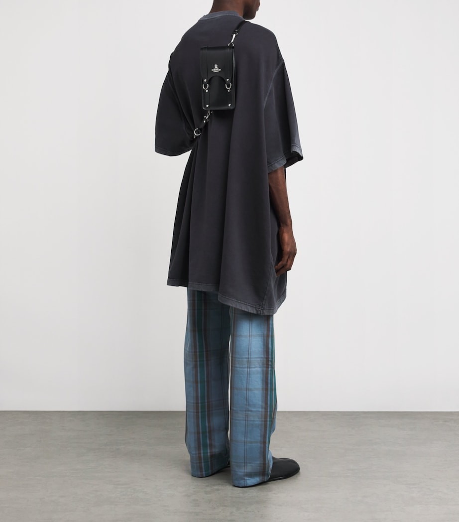 Mini Leather Bondage Cross-Body Bag BLACK-N401 Image 2