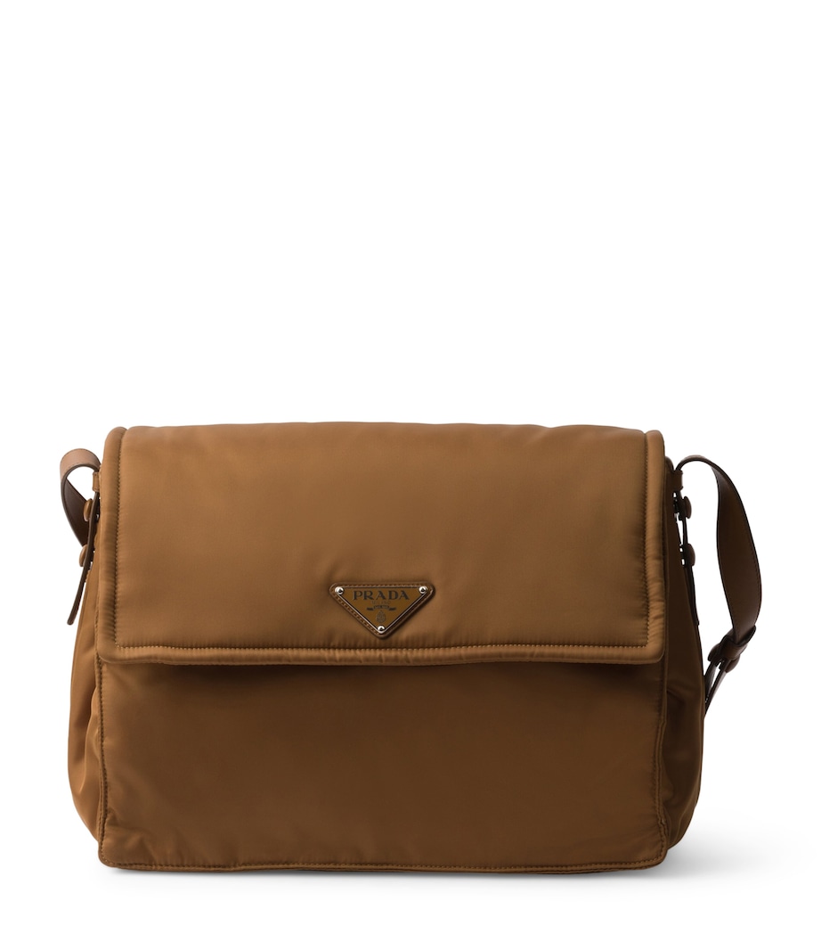 Large Re-Nylon Padded Cross-Body Bag F0134 Image 1