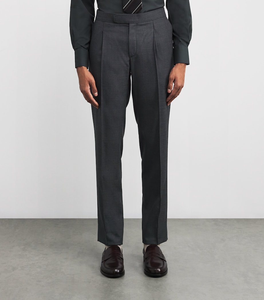 Wool Melbourne Slim Trousers 1100 Image 3