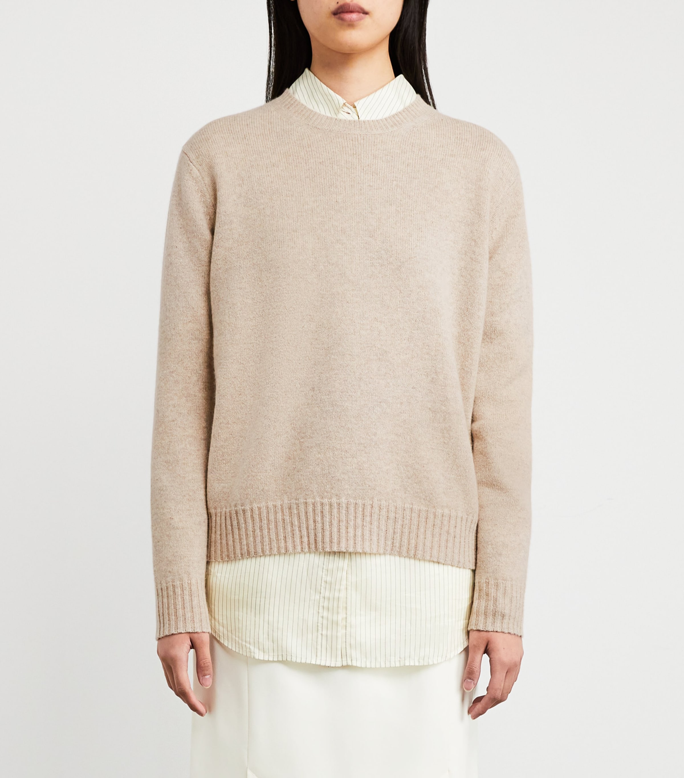Cashmere Knit Sweater BEIGE Image 3