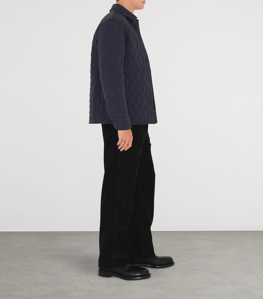 Quilted Check Reversible Jacket NVY/CHRCL MEL IP CHK Image 3