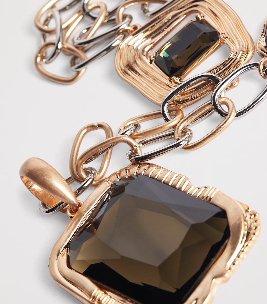 Crystal Pendant Necklace GOLD Image 5