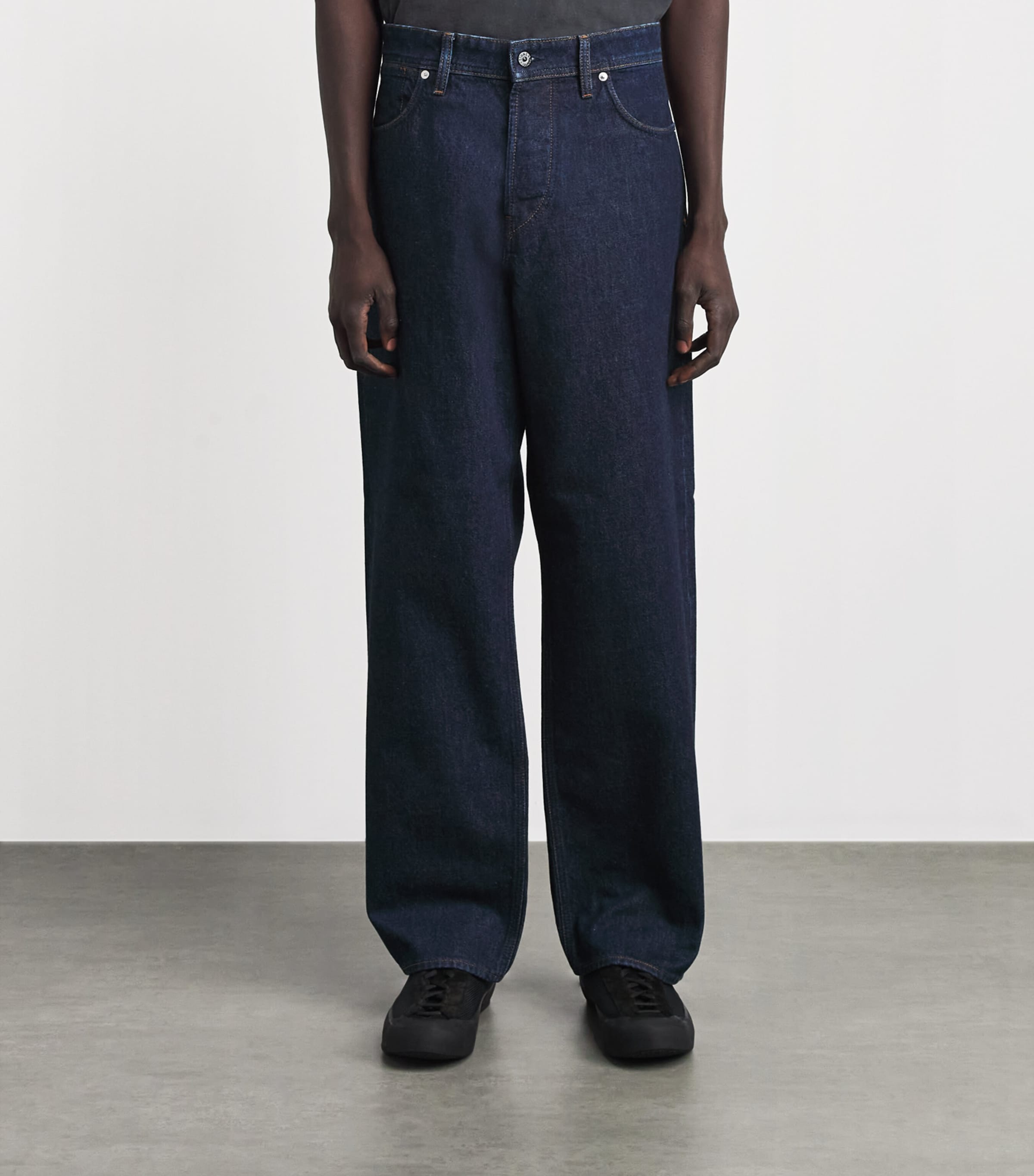 Stone Island Mens Loose-Fit Jeans Image 4