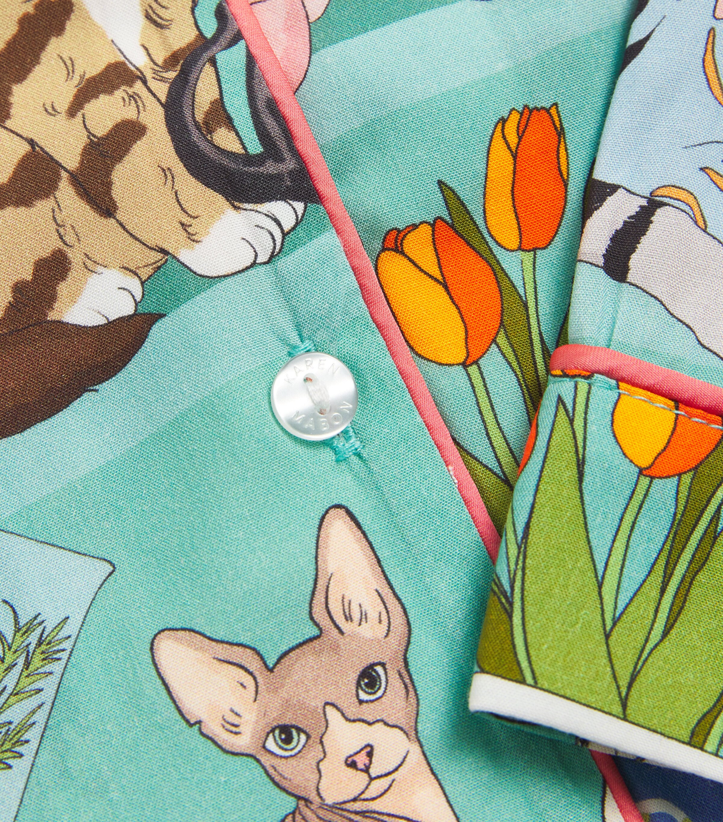 Cat Collector Pyjama Set (2-13 Years) BLUE Image 4