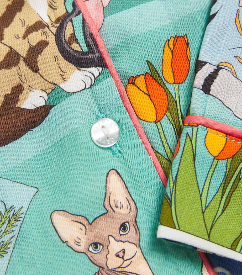 Cat Collector Pyjama Set (2-13 Years) BLUE Image 4