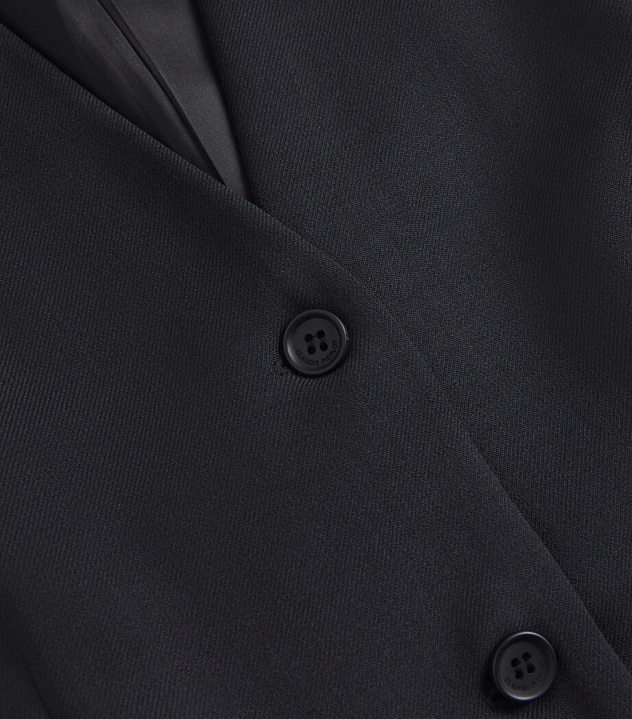 Wool-Blend Belted Jumpsuit BLACK Image 5