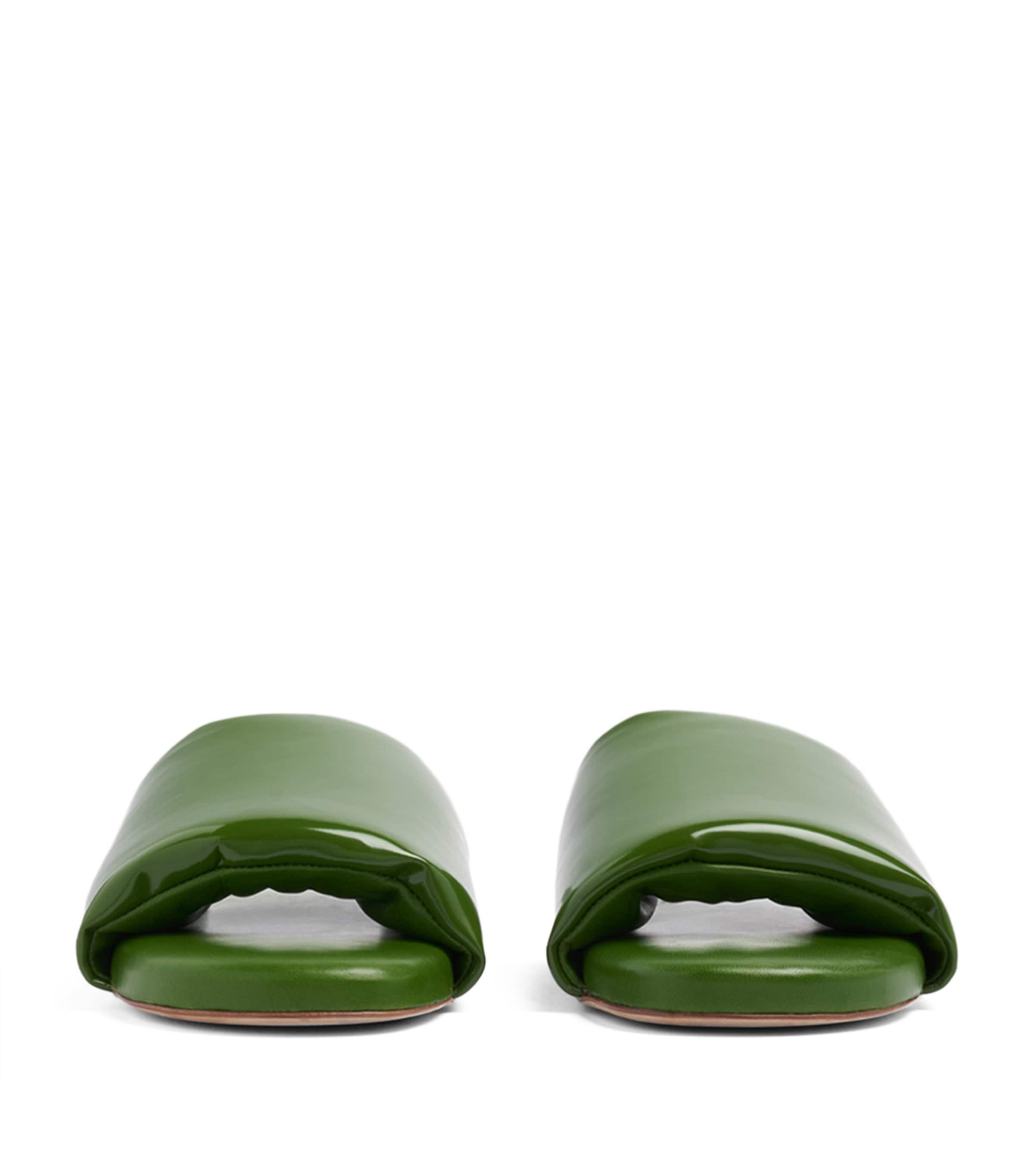 Cushioned Leather Slides JALAPENO Image 2