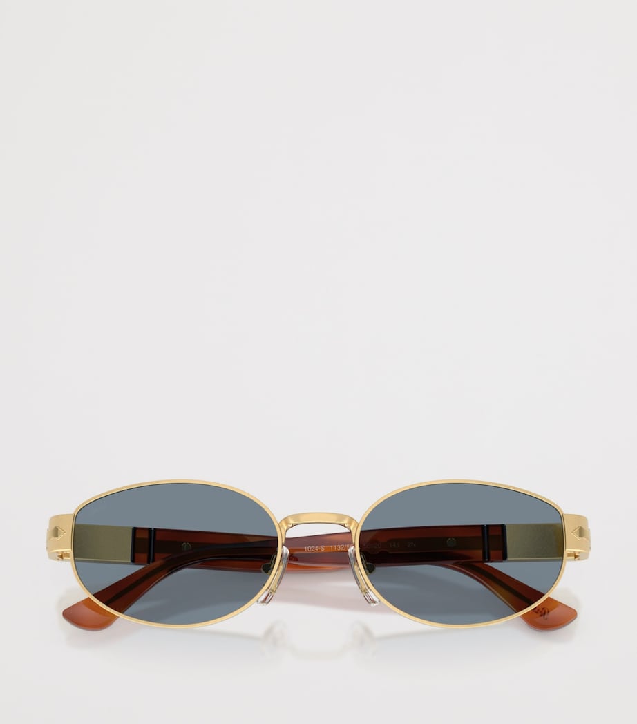 Persol PO1024S Oval Sunglasses Gold Image 5