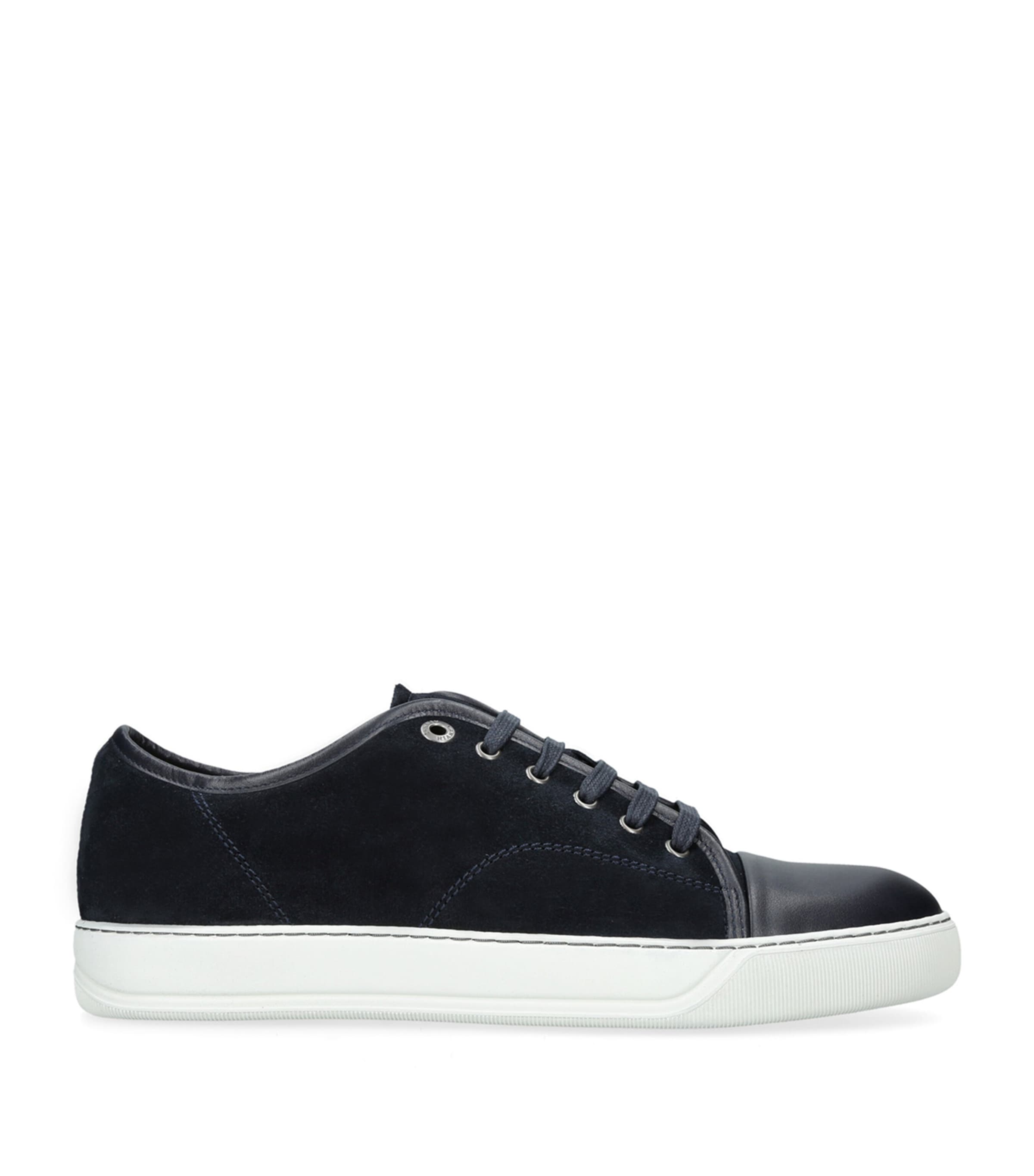 Lanvin Cap-toe Sneakers In Navy