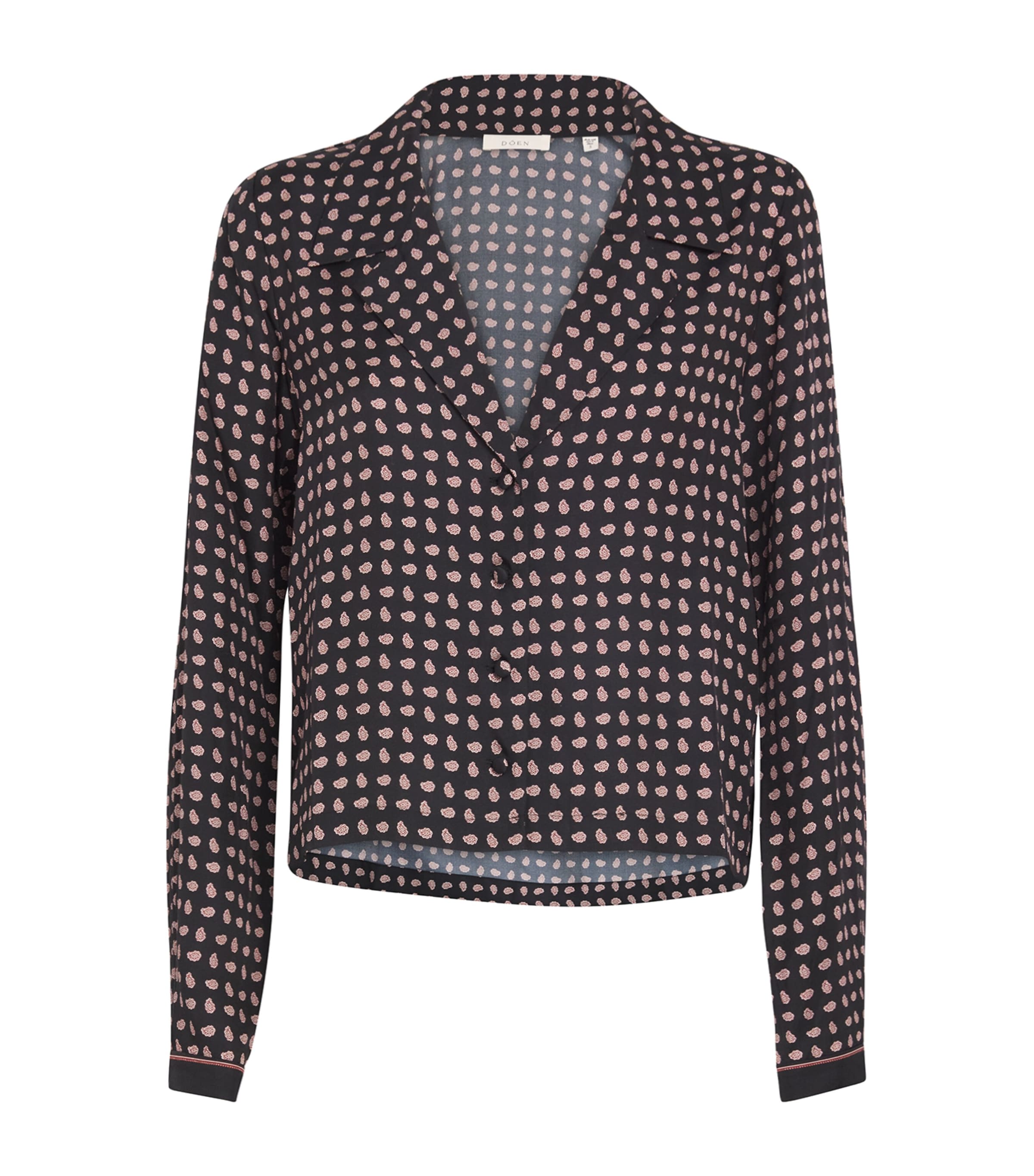 Silk-Blend Juliana Blouse NOIR CRDINL FOULARD Image 1