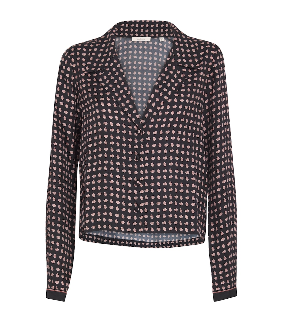 Silk-Blend Juliana Blouse NOIR CRDINL FOULARD Image 1