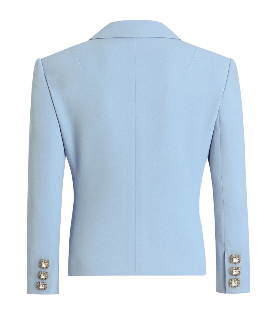 Dolce&Gabbana Womens Silk-Blend Blazer Ligh Image 2