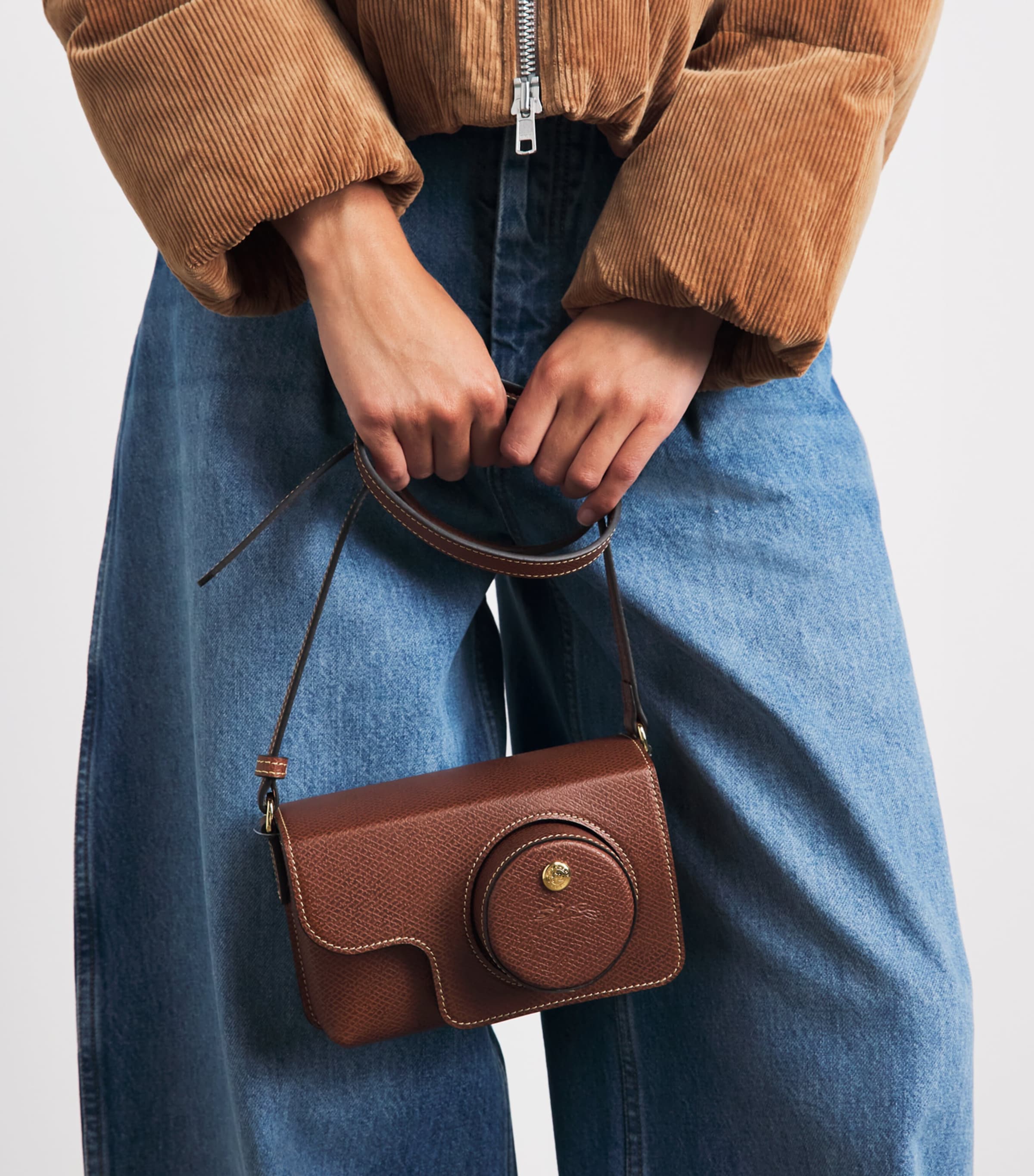 Longchamp Leather Épure Camera Bag Brun Image 4