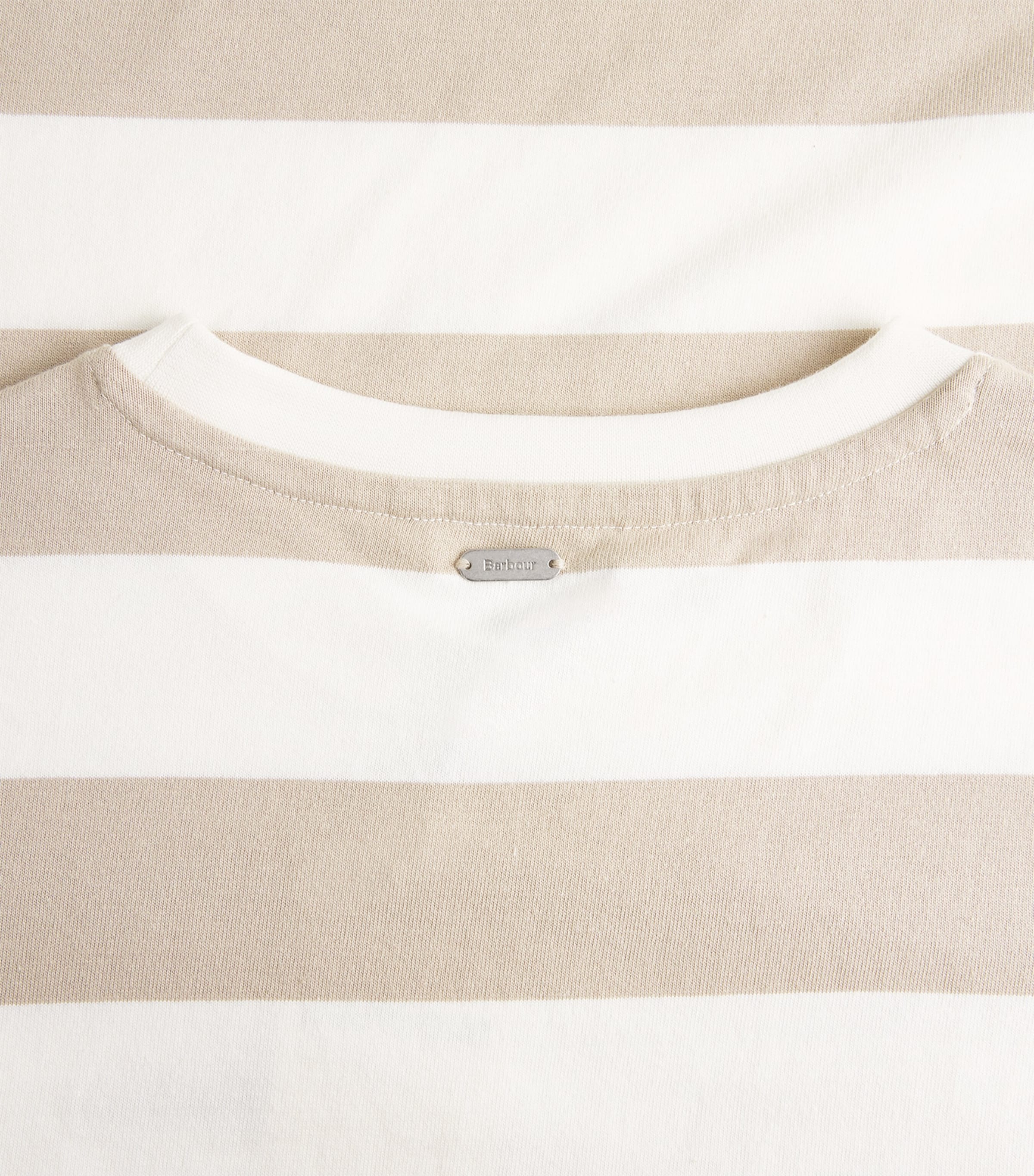 Barbour Womens Cotton Long-Sleeve Cartmel T-Shirt Cloud/ligh Image 6