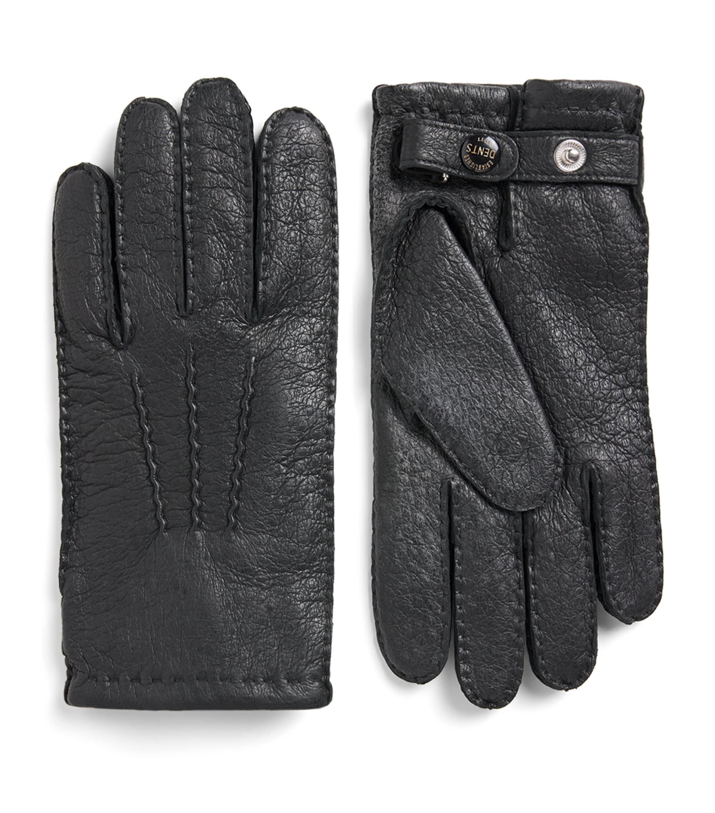 Leather Hampton Gloves BLACK Image 1